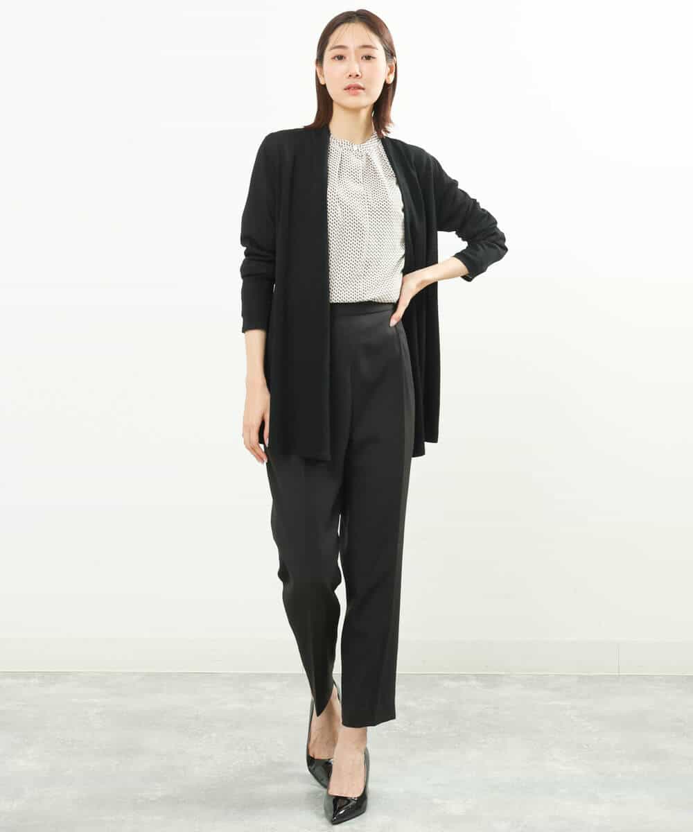 FOLGS36130 MK MICHEL KLEIN(MK ミッシェルクラン) リラックステーパードパンツ/洗える ベージュ