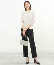 FOLGS36130 MK MICHEL KLEIN(MK ミッシェルクラン) リラックステーパードパンツ/洗える ベージュ