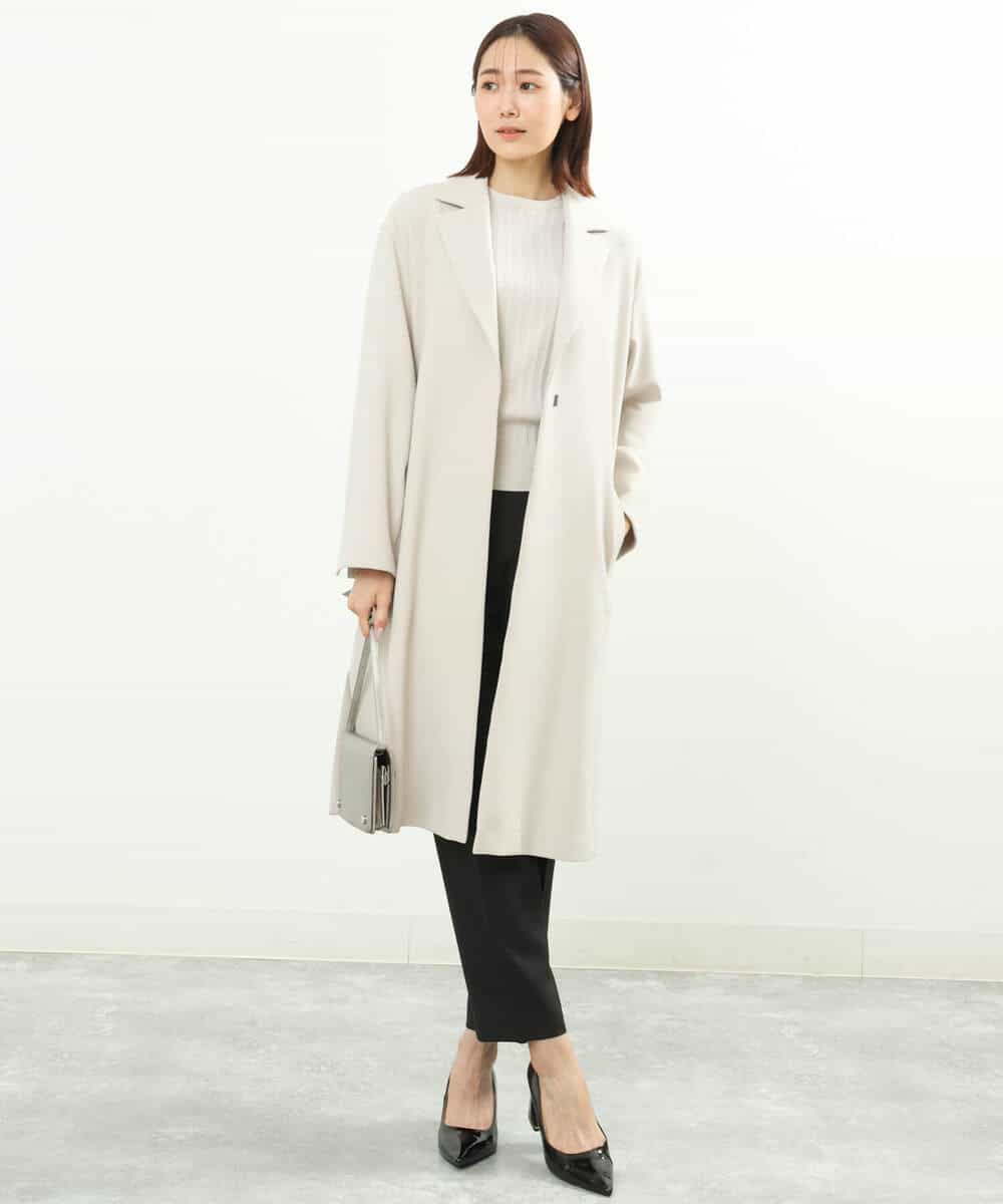 FOLGS36130 MK MICHEL KLEIN(MK ミッシェルクラン) リラックステーパードパンツ/洗える ベージュ