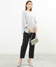 FOLGS36130 MK MICHEL KLEIN(MK ミッシェルクラン) リラックステーパードパンツ/洗える ベージュ