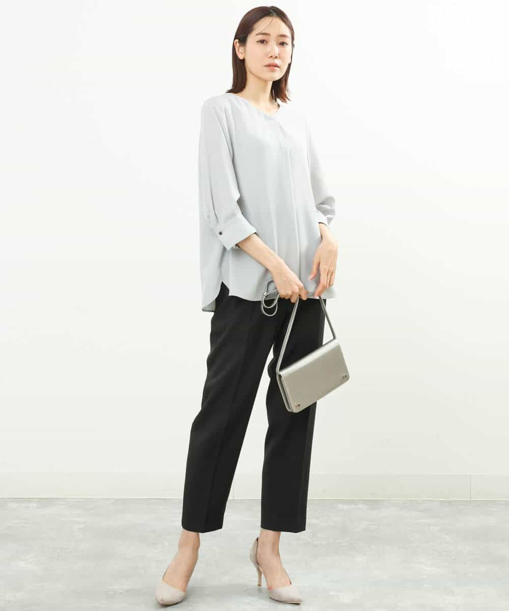 FOLGS36130 MK MICHEL KLEIN(MK ミッシェルクラン) リラックステーパードパンツ/洗える ベージュ