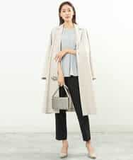 FOLGS36130 MK MICHEL KLEIN(MK ミッシェルクラン) リラックステーパードパンツ/洗える ベージュ