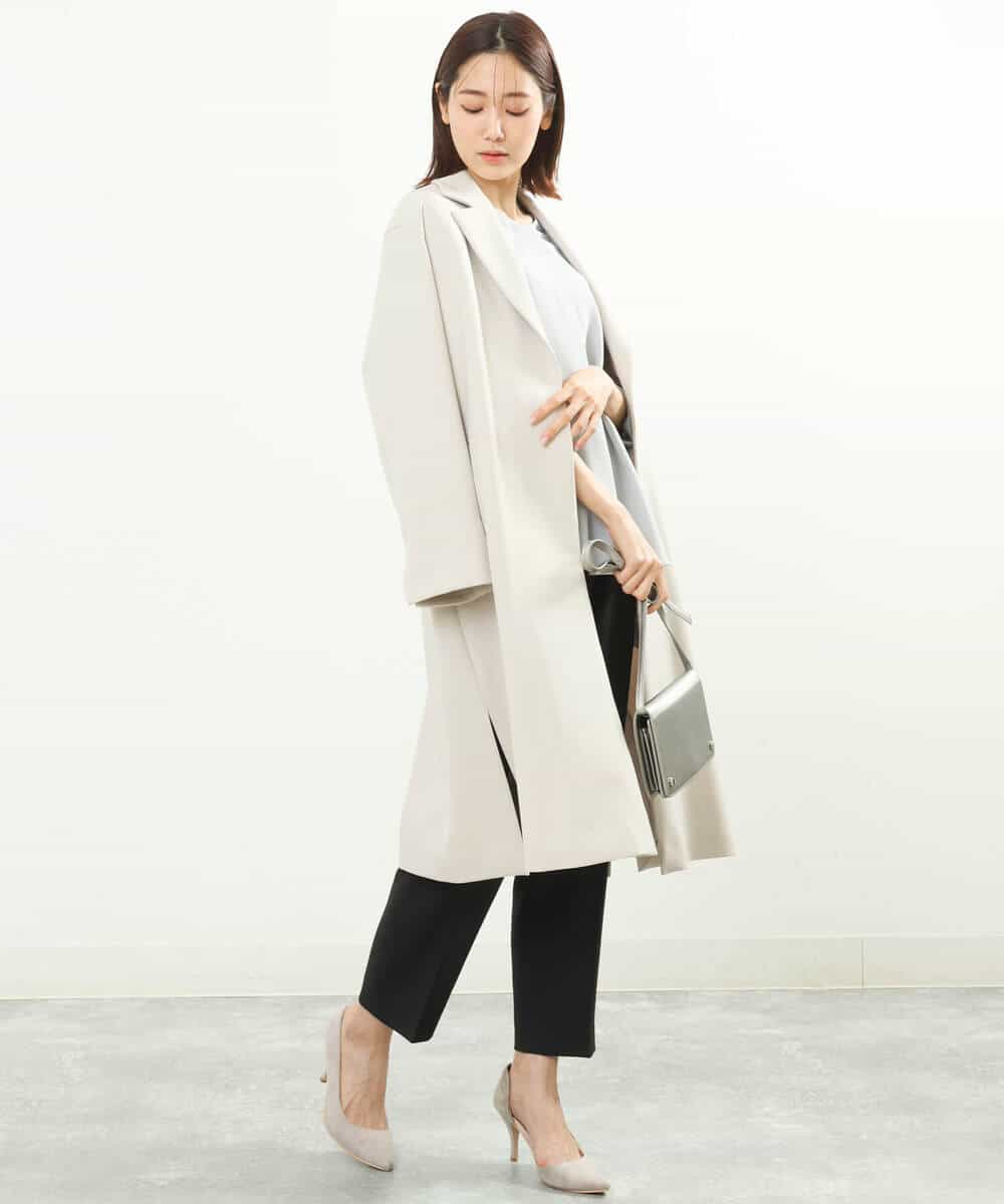 FOLGS36130 MK MICHEL KLEIN(MK ミッシェルクラン) リラックステーパードパンツ/洗える ベージュ