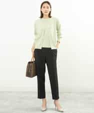 FOLGS36130 MK MICHEL KLEIN(MK ミッシェルクラン) リラックステーパードパンツ/洗える ベージュ