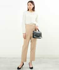 FOLGS36130 MK MICHEL KLEIN(MK ミッシェルクラン) リラックステーパードパンツ/洗える ベージュ