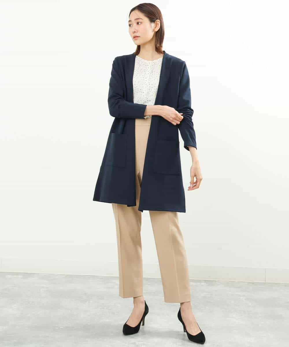 FOLGS36130 MK MICHEL KLEIN(MK ミッシェルクラン) リラックステーパードパンツ/洗える ベージュ