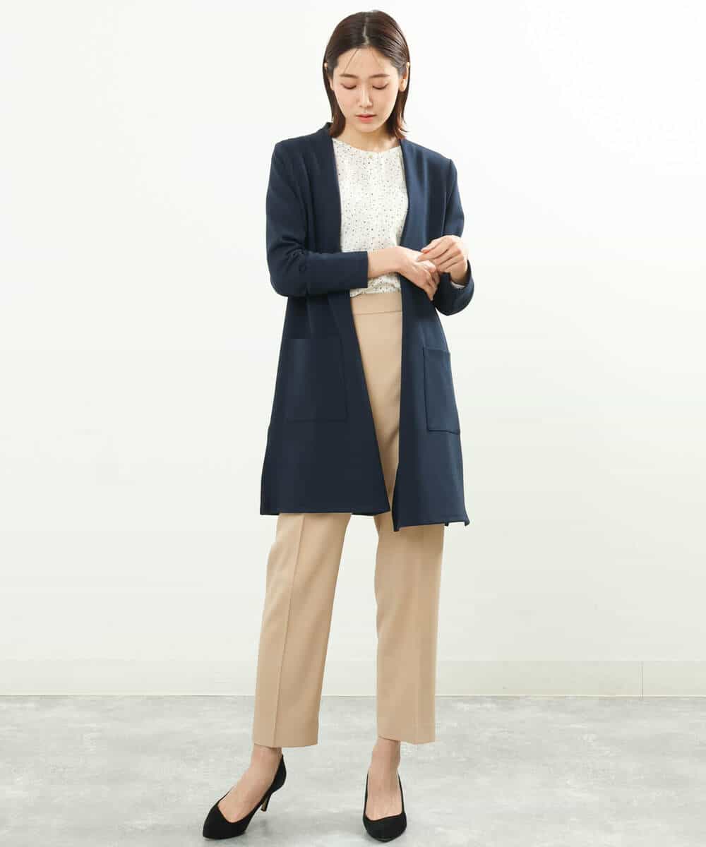 FOLGS36130 MK MICHEL KLEIN(MK ミッシェルクラン) リラックステーパードパンツ/洗える ベージュ