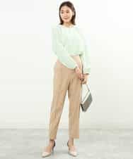 FOLGS36130 MK MICHEL KLEIN(MK ミッシェルクラン) リラックステーパードパンツ/洗える ベージュ