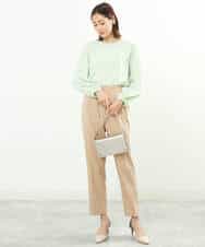 FOLGS36130 MK MICHEL KLEIN(MK ミッシェルクラン) リラックステーパードパンツ/洗える ベージュ