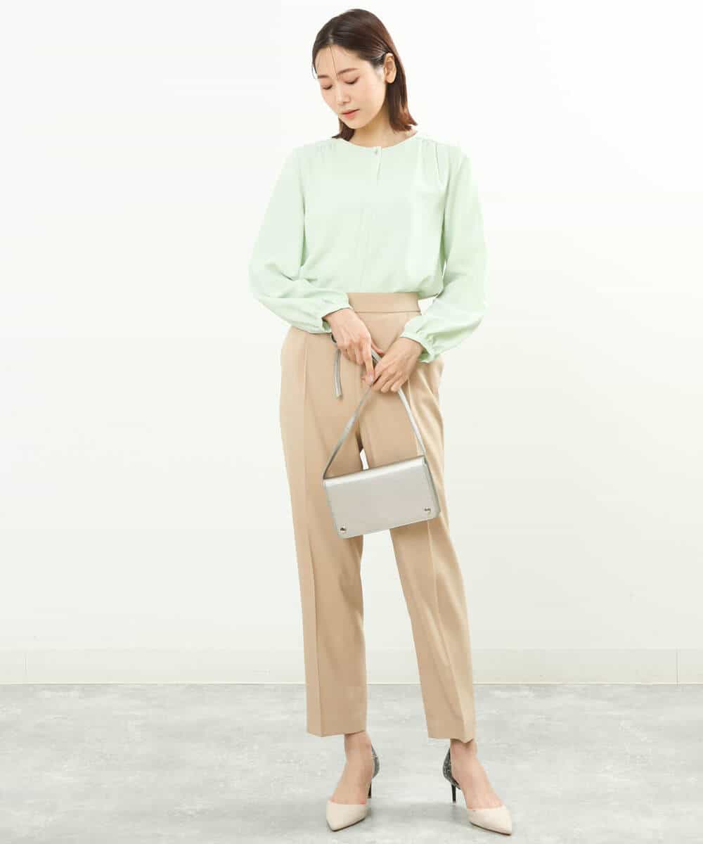 FOLGS36130 MK MICHEL KLEIN(MK ミッシェルクラン) リラックステーパードパンツ/洗える ベージュ