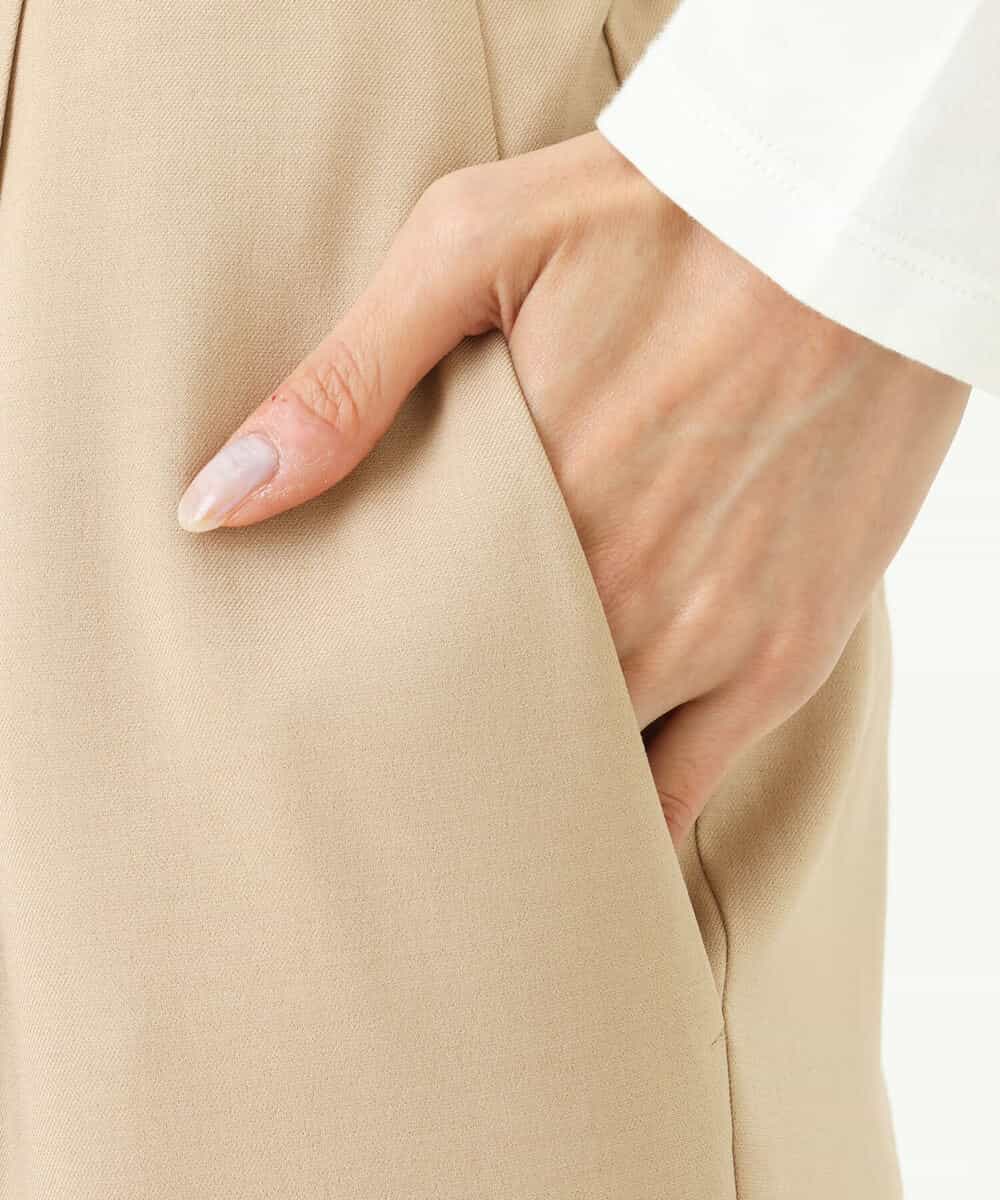 FOLGS36130 MK MICHEL KLEIN(MK ミッシェルクラン) リラックステーパードパンツ/洗える ベージュ