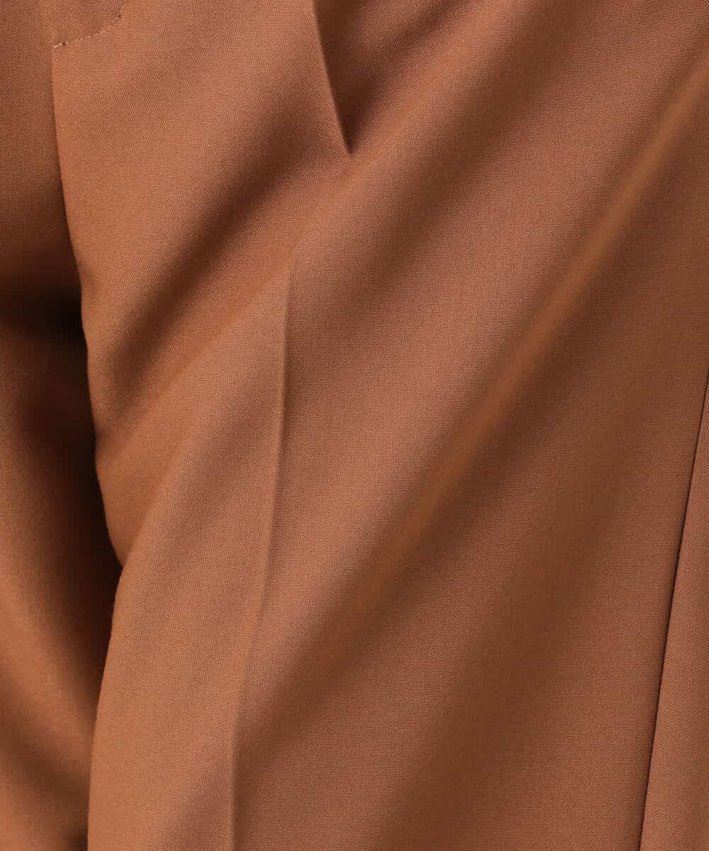 FOLJS26160 MK MICHEL KLEIN(MK ミッシェルクラン) セミフレアワイドパンツ/洗える ブラウン