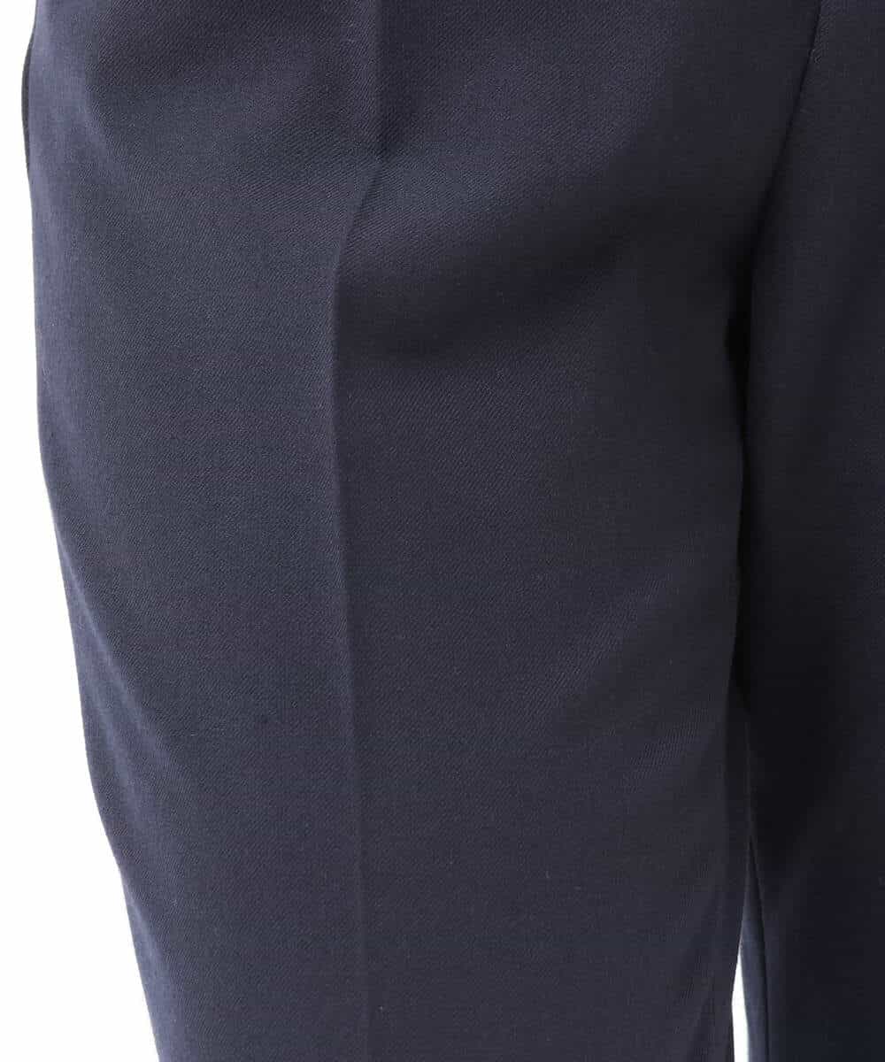 FOLJS38140 MK MICHEL KLEIN(MK ミッシェルクラン) 裏起毛テーパードパンツ(無地・チェック)/洗える ネイビー
