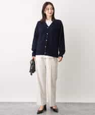 FOSAV09160 MK MICHEL KLEIN(MK ミッシェルクラン) airwoolニットカーディガン ベージュ
