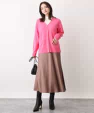 FOSAV09160 MK MICHEL KLEIN(MK ミッシェルクラン) airwoolニットカーディガン ベージュ