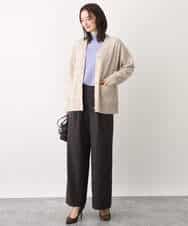 FOSAV09160 MK MICHEL KLEIN(MK ミッシェルクラン) airwoolニットカーディガン ベージュ