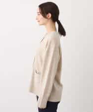 FOSAV09160 MK MICHEL KLEIN(MK ミッシェルクラン) airwoolニットカーディガン ベージュ