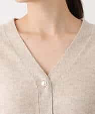 FOSAV09160 MK MICHEL KLEIN(MK ミッシェルクラン) airwoolニットカーディガン ベージュ