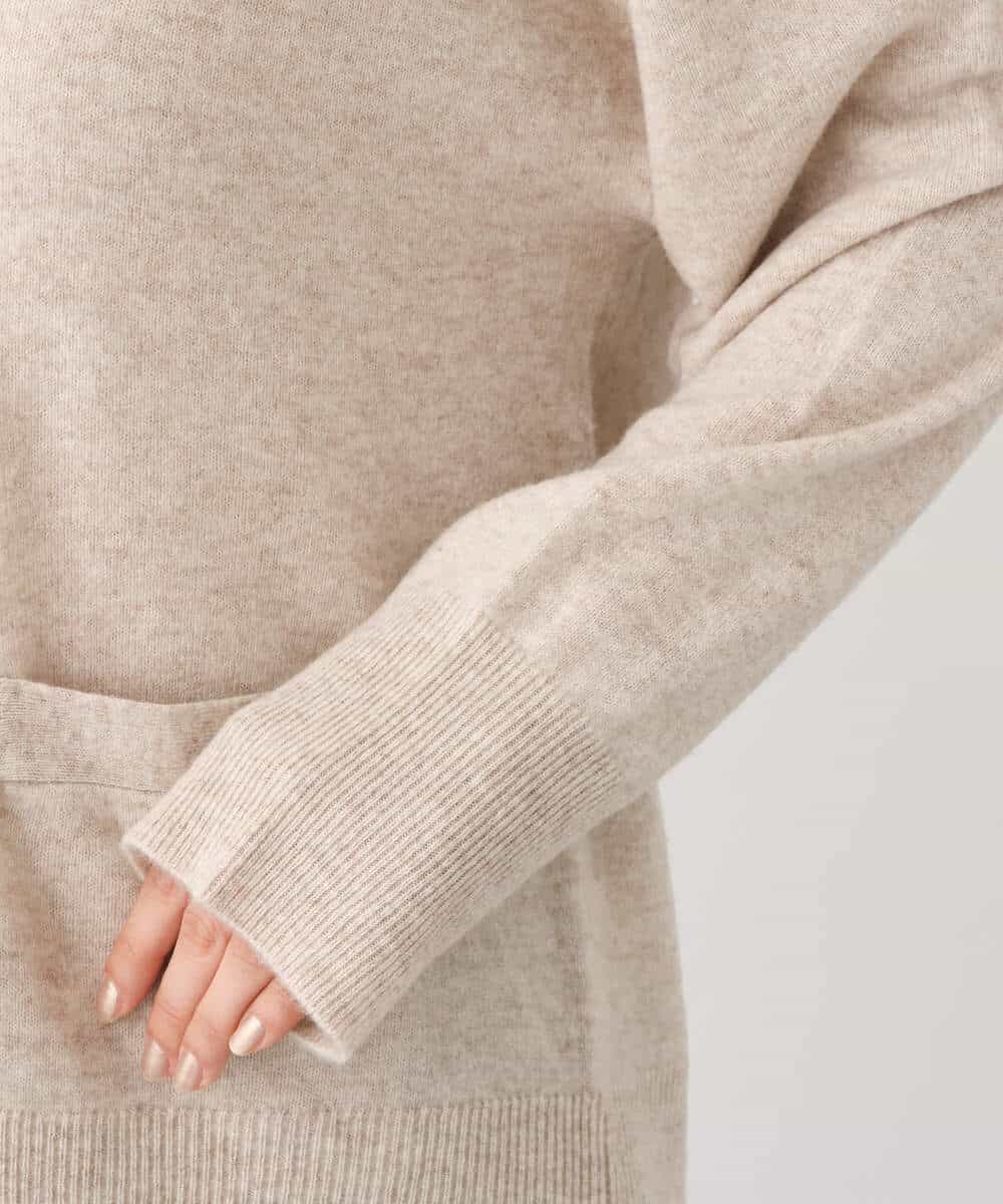 FOSAV09160 MK MICHEL KLEIN(MK ミッシェルクラン) airwoolニットカーディガン ベージュ