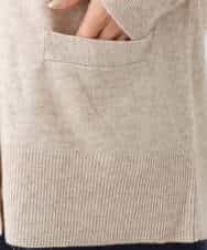 FOSAV09160 MK MICHEL KLEIN(MK ミッシェルクラン) airwoolニットカーディガン ベージュ