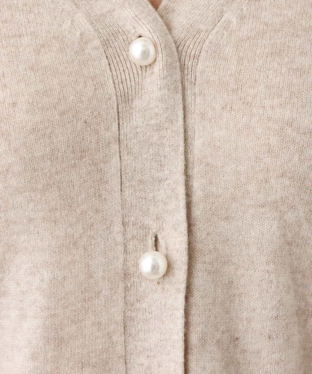 FOSAV09160 MK MICHEL KLEIN(MK ミッシェルクラン) airwoolニットカーディガン ベージュ