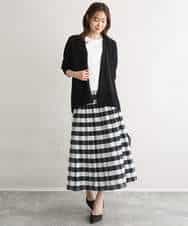 FOSGD50140 MK MICHEL KLEIN(MK ミッシェルクラン) [接触冷感/洗える]ミドル丈着流しカーディガン ミント