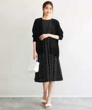 FOSGD50140 MK MICHEL KLEIN(MK ミッシェルクラン) [接触冷感/洗える]ミドル丈着流しカーディガン ミント