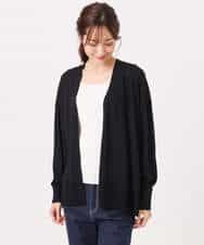 FOSGD50140 MK MICHEL KLEIN(MK ミッシェルクラン) [接触冷感/洗える]ミドル丈着流しカーディガン ミント