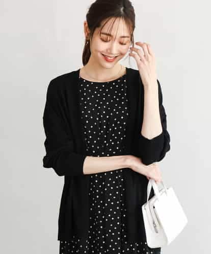 FOSGD50140 MK MICHEL KLEIN [接触冷感/洗える]ミドル丈着流しカーディガン