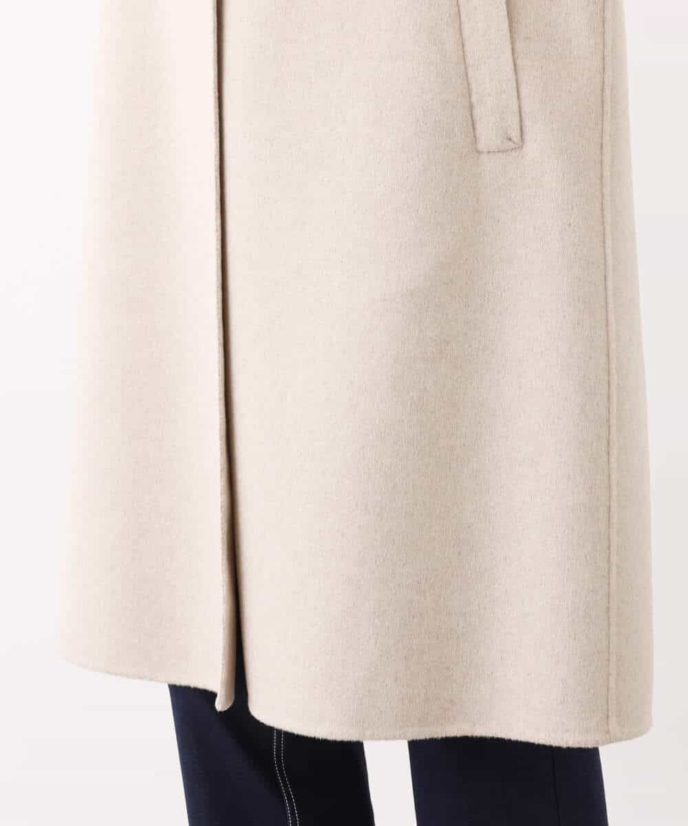 FOUAV42310 MK MICHEL KLEIN(MK ミッシェルクラン) ロング丈スムースリバーチェスターコート ベージュ