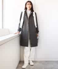 FOVDA12250 MK MICHEL KLEIN(MK ミッシェルクラン) ベーシックトレンチコート/撥水加工・防花粉 ベージュ
