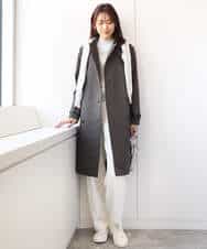 FOVDA12250 MK MICHEL KLEIN(MK ミッシェルクラン) ベーシックトレンチコート/撥水加工・防花粉 ベージュ