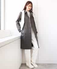 FOVDA12250 MK MICHEL KLEIN(MK ミッシェルクラン) ベーシックトレンチコート/撥水加工・防花粉 ベージュ