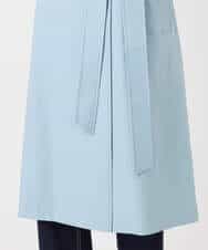 FOVFD10300 MK MICHEL KLEIN(MK ミッシェルクラン) トレンチディティールロングコート/撥水/洗える ライトブルー