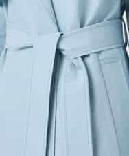 FOVFD10300 MK MICHEL KLEIN(MK ミッシェルクラン) トレンチディティールロングコート/撥水/洗える ライトブルー