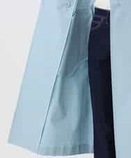 FOVFD10300 MK MICHEL KLEIN(MK ミッシェルクラン) トレンチディティールロングコート/撥水/洗える ライトブルー