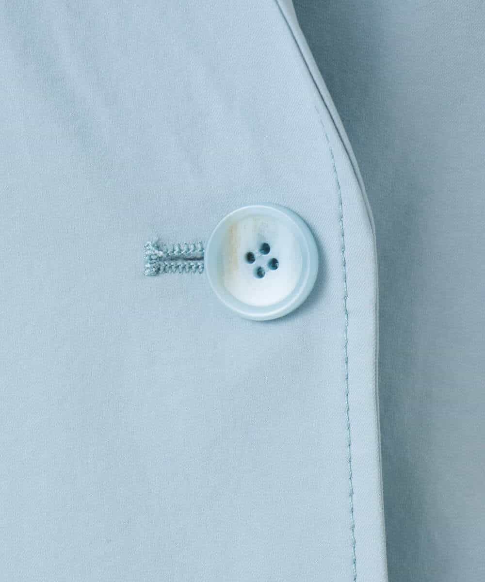 FOVFD10300 MK MICHEL KLEIN(MK ミッシェルクラン) トレンチディティールロングコート/撥水/洗える ライトブルー