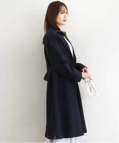 FOVFD14280 MK MICHEL KLEIN ライトダブルクロスチェスターコート/洗える