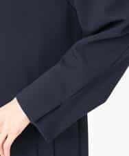 FOVFD14280 MK MICHEL KLEIN(MK ミッシェルクラン) ライトダブルクロスチェスターコート/洗える ネイビー