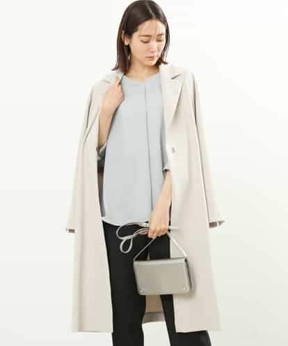 FOVFS24260 MK MICHEL KLEIN ライトダブルクロスチェスターコート/洗える