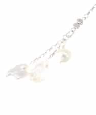 FR2AS32060 MK MICHEL KLEIN(MK ミッシェルクラン) 淡水パールラリエット風ネックレス シルバー