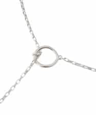 FR2AS32060 MK MICHEL KLEIN(MK ミッシェルクラン) 淡水パールラリエット風ネックレス シルバー