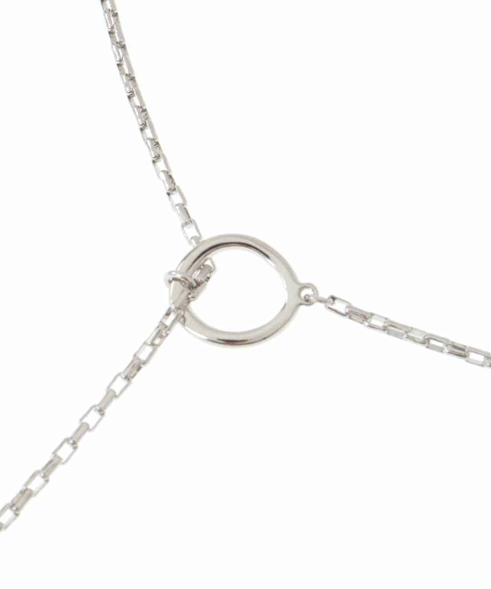 FR2AS32060 MK MICHEL KLEIN(MK ミッシェルクラン) 淡水パールラリエット風ネックレス シルバー