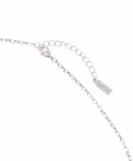 FR2AS32060 MK MICHEL KLEIN(MK ミッシェルクラン) 淡水パールラリエット風ネックレス シルバー