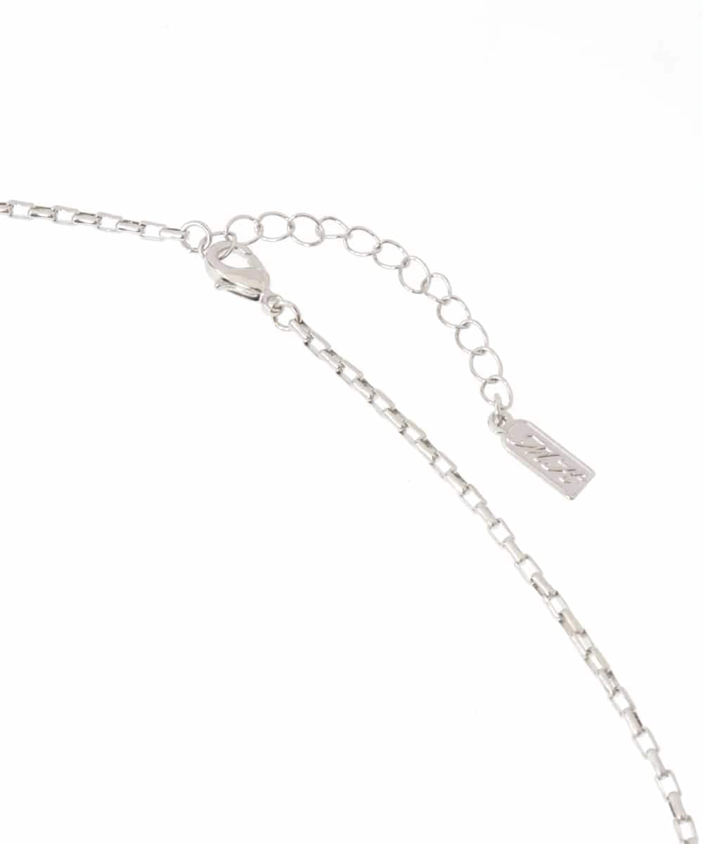 FR2AS32060 MK MICHEL KLEIN(MK ミッシェルクラン) 淡水パールラリエット風ネックレス シルバー