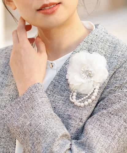 FR2DP92065 MK MICHEL KLEIN シフォンコサージュ