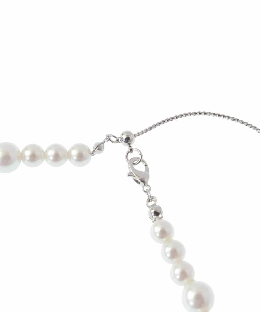 FR2DV10045 MK MICHEL KLEIN(MK ミッシェルクラン) フェイクパールショートネックレス アイボリー