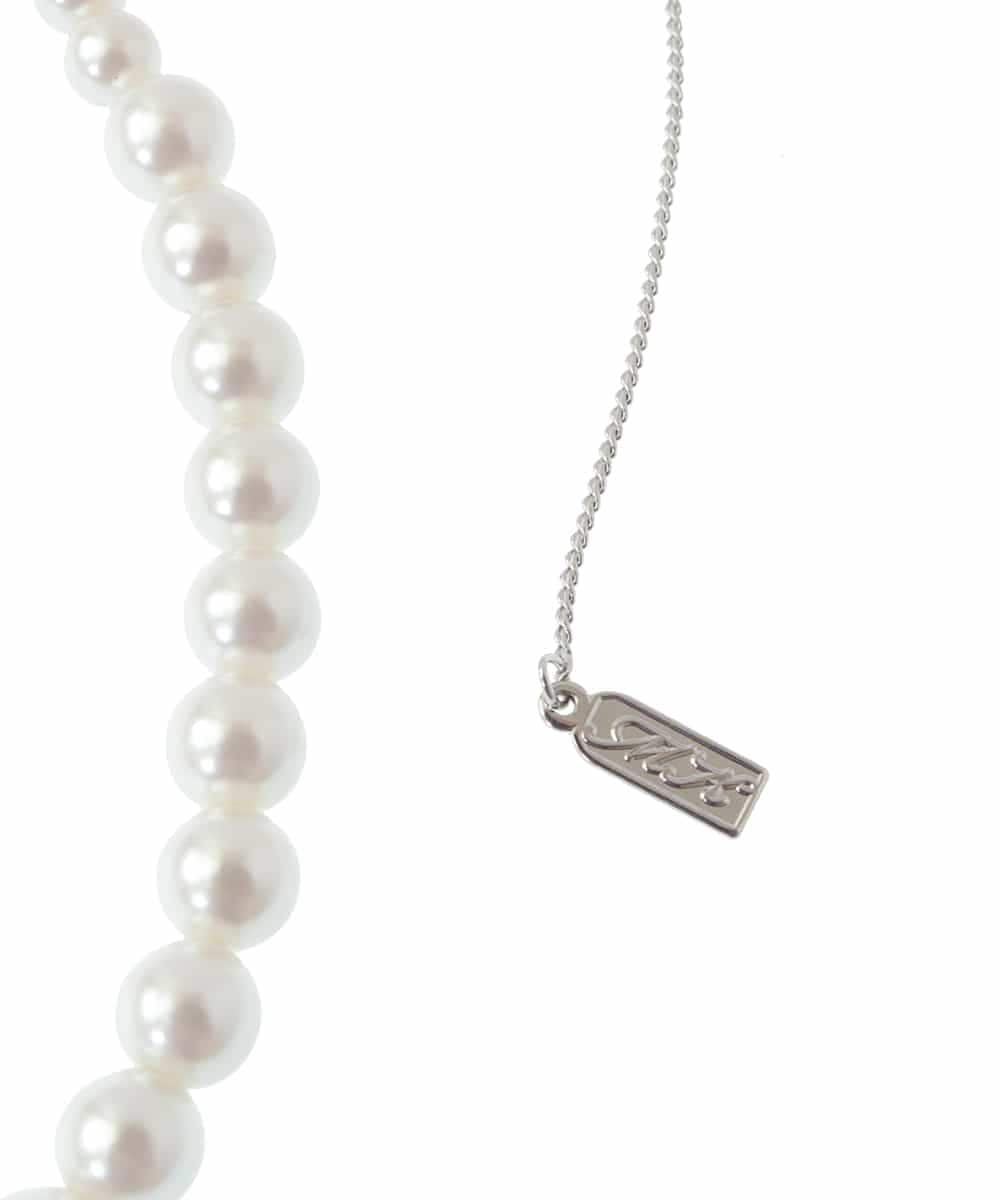 FR2DV10045 MK MICHEL KLEIN(MK ミッシェルクラン) フェイクパールショートネックレス アイボリー