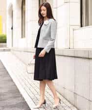 FR2DV92045 MK MICHEL KLEIN(MK ミッシェルクラン) シフォンコサージュ アイボリー
