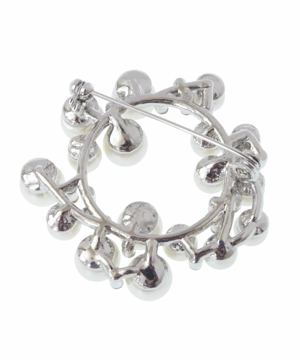 FR2DV94040 MK MICHEL KLEIN(MK ミッシェルクラン) パールブローチ シルバー